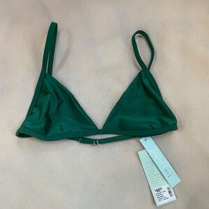 NWT San Lorenzo emerald mermaid tones collection adjustable triangle top